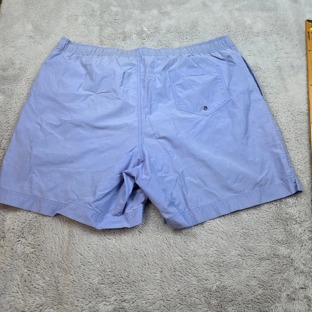 Polo Sport Swim Trunks Mens XL Mesh Lined Elastic Waist Drawstring Shorts Blue